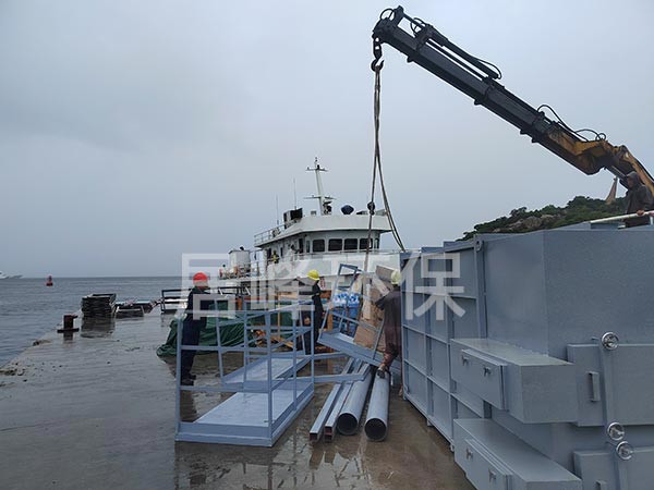 3000m³/h湿式静电除尘器已送往珠海伶仃岛进行安装调试
